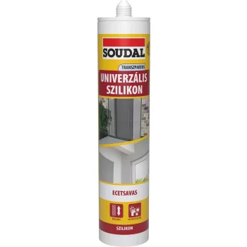 Soudal univerzális szilikon, átlátszó 280ml