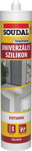 Soudal univerzális szilikon, átlátszó 280ml