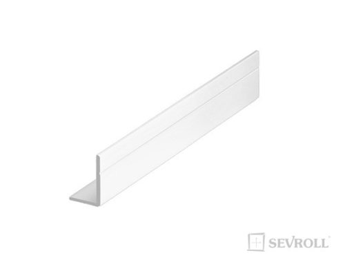 SEVROLL 04054 szögletvas 17x11mm 2,35m fényes fehér