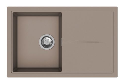 StrongSinks S3 Gránit mosogató Labe 780, 780 x 500 mm, csepegt.tálcával, barna
