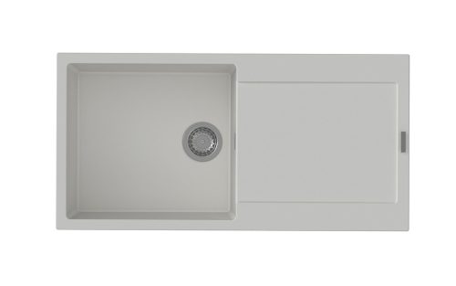 StrongSinks S3 Gránit mosogató ZALA 1000,1000 x 500mm,csepegtetővel,fehér