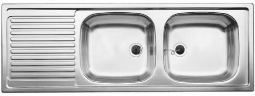 Blanco TOP EZS 12x4-2 18/10 két medencés csepegtetős mosogatótálca 500 374K