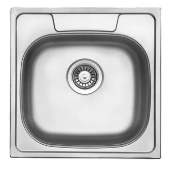   StrongSinks S1 Öko Mosogató szatén rozsdam. acél 480x480, felső szer.