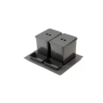 StrongBins szorter 2x16 l, 600 mm-es fiókban, antracit