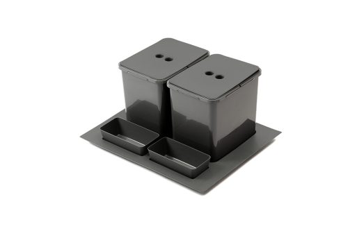 StrongBins szorter 2x16 l, 600 mm-es fiókban, antracit