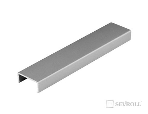 Sevroll tolóajtó "U" profil rétegelt lemezhez 18mm 3m ezüst